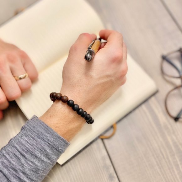 Wood Bead Bracelet - Picture 3 of 3